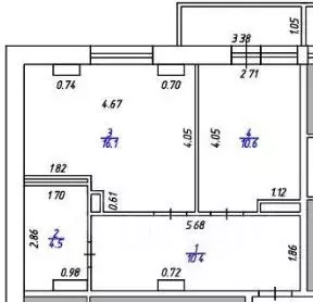 1-к кв. Удмуртия, Ижевск ул. Баранова, 96А (42.1 м) - Фото 2