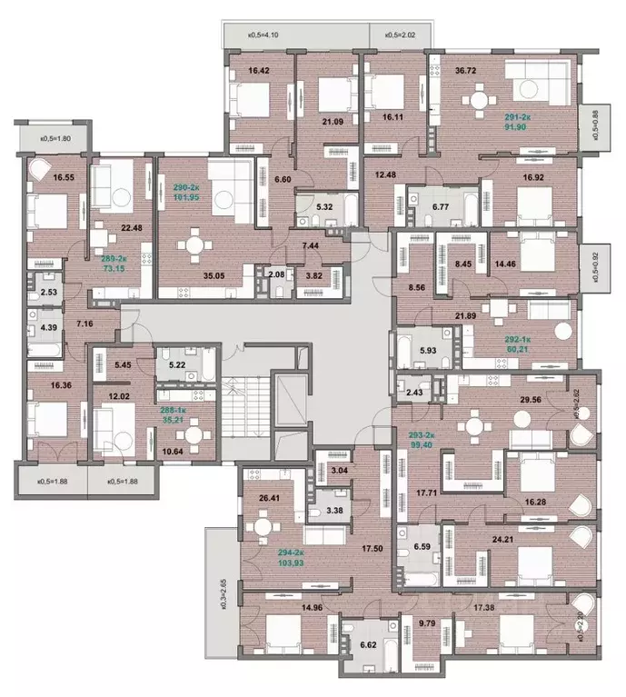 2-к кв. Калининградская область, Зеленоградск ул. Гагарина (103.93 м) - Фото 2