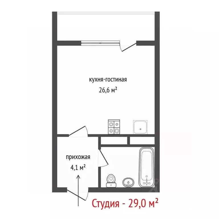 Студия Свердловская область, Екатеринбург ул. Академика Парина, 40/3 ... - Фото 2