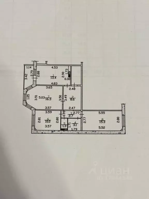 3-к кв. Орловская область, Орел ул. Алроса, 7 (70.7 м) - Фото 1