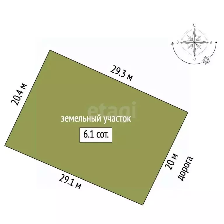 Участок в Челябинская область, Кыштым пл. Карла Маркса (6.1 сот.) - Фото 2
