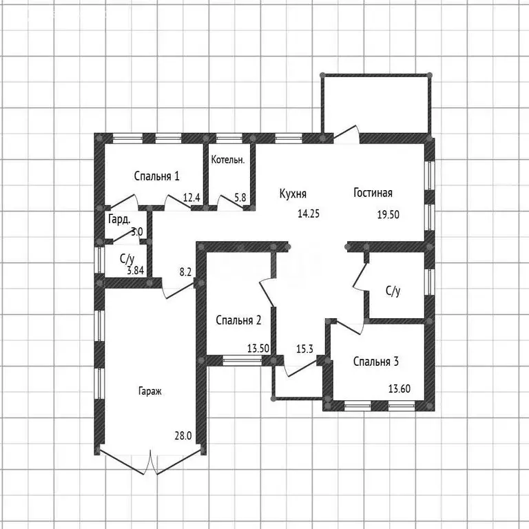 Дом в село Пушкарное, Дозорная улица (140.9 м) - Фото 1