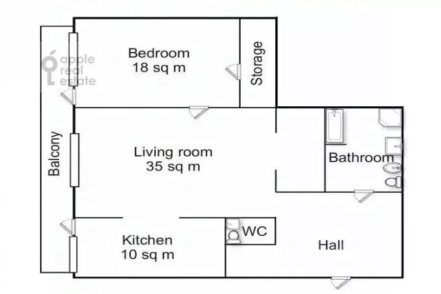 2-к кв. Москва Авиационная ул., 79 (98.0 м) - Фото 1