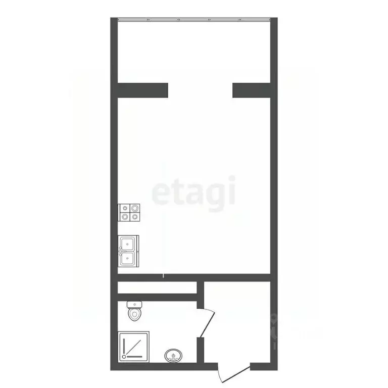 Студия Крым, Феодосия ул. Калинина, 33 (25.0 м) - Фото 2