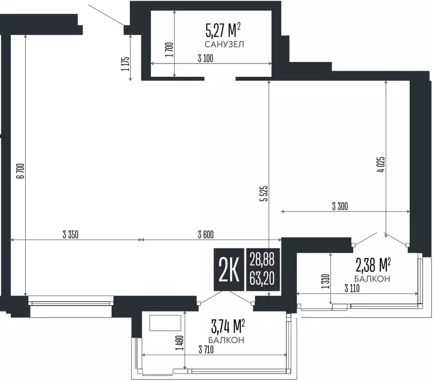 2-к кв. Алтайский край, Барнаул Опера Резиденс жилой комплекс, БС3 ... - Фото 1