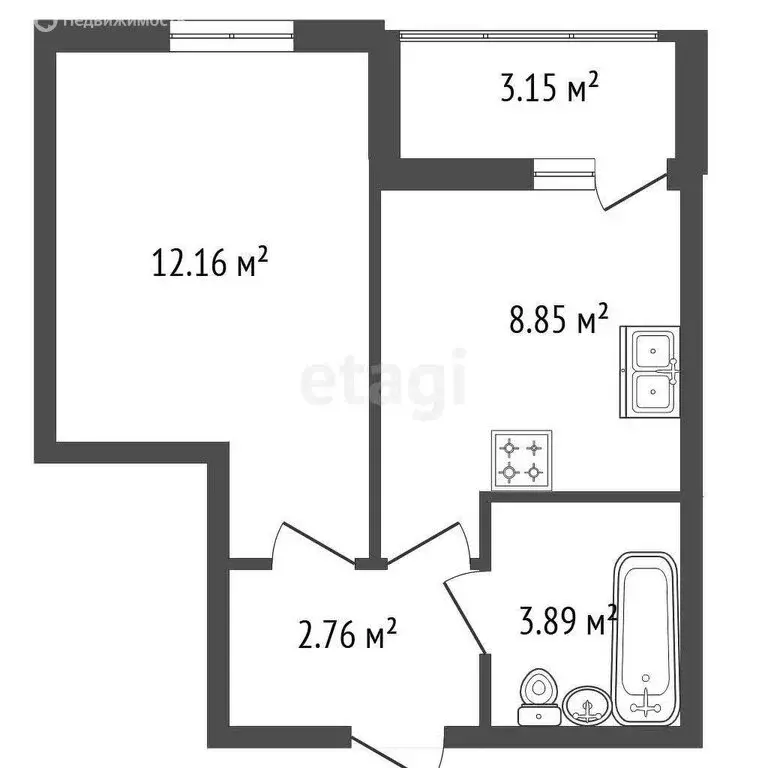 1-комнатная квартира: Мурино, Воронцовский бульвар, 21к2 (27.8 м) - Фото 0