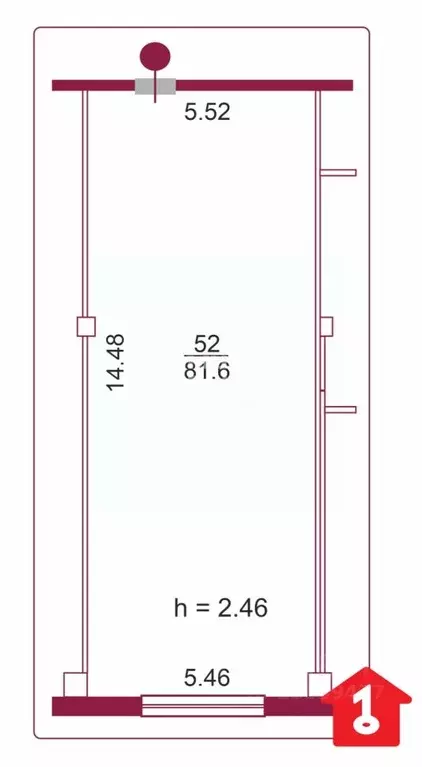 Офис в Омская область, Омск просп. Карла Маркса, 18К22 (82 м) - Фото 1