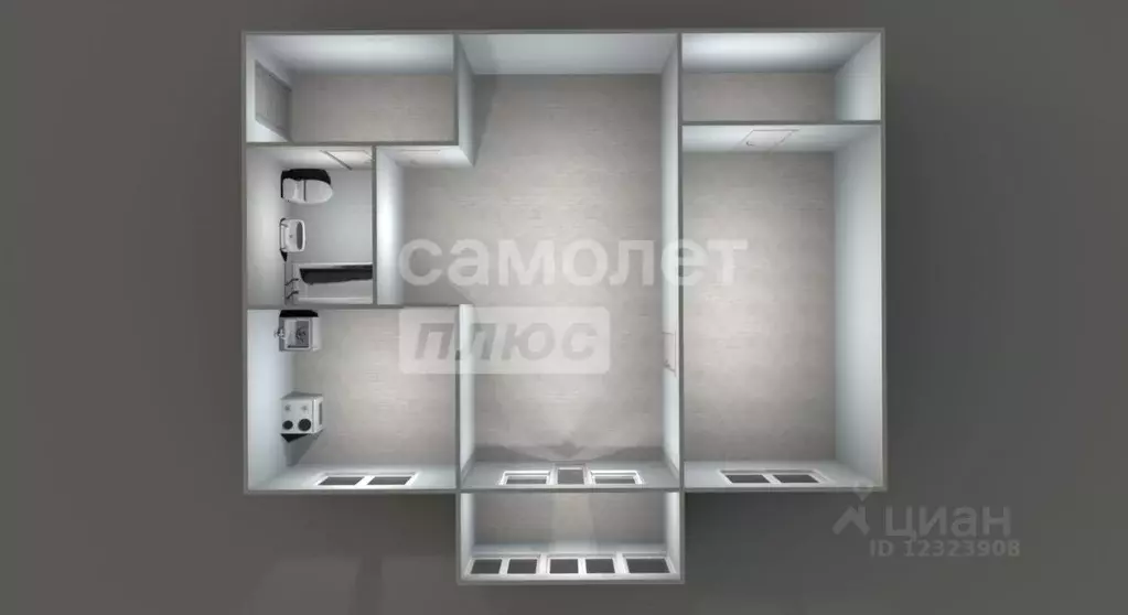 2-к кв. Московская область, Подольск Высотная ул., 23 (44.2 м) - Фото 1