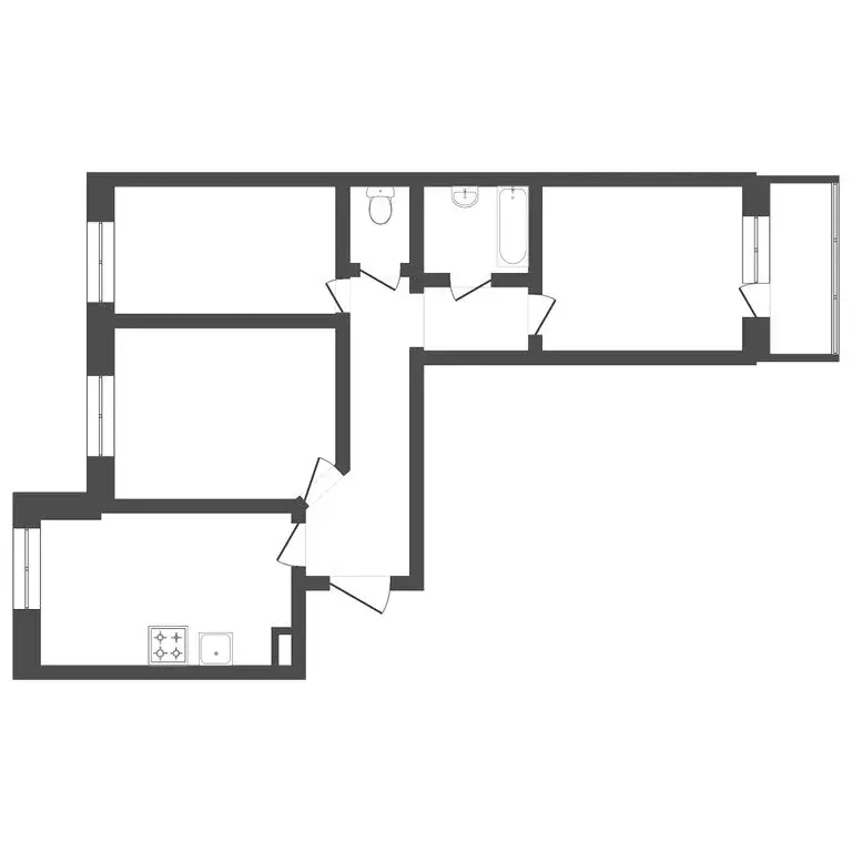 3-комнатная квартира: Пермь, Сокольская улица, 10Б (71 м) - Фото 0