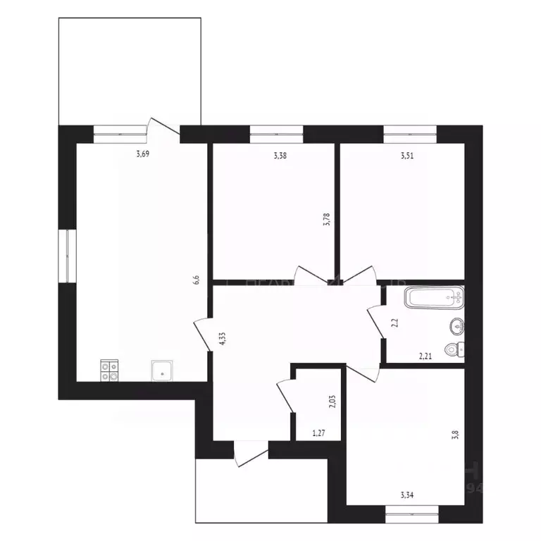 Коттедж в Тюменская область, Тюмень ул. Анатолия Яковлева, 33 (89 м) - Фото 1