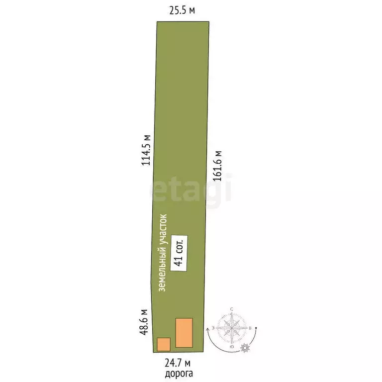 Дом в Оршанский район, Марковское сельское поселение, деревня Новинск, ... - Фото 1