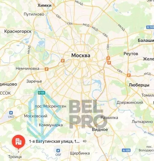 Торговая площадь в Москва ул. 1-я Ватутинская, 12к2 (51 м) - Фото 1