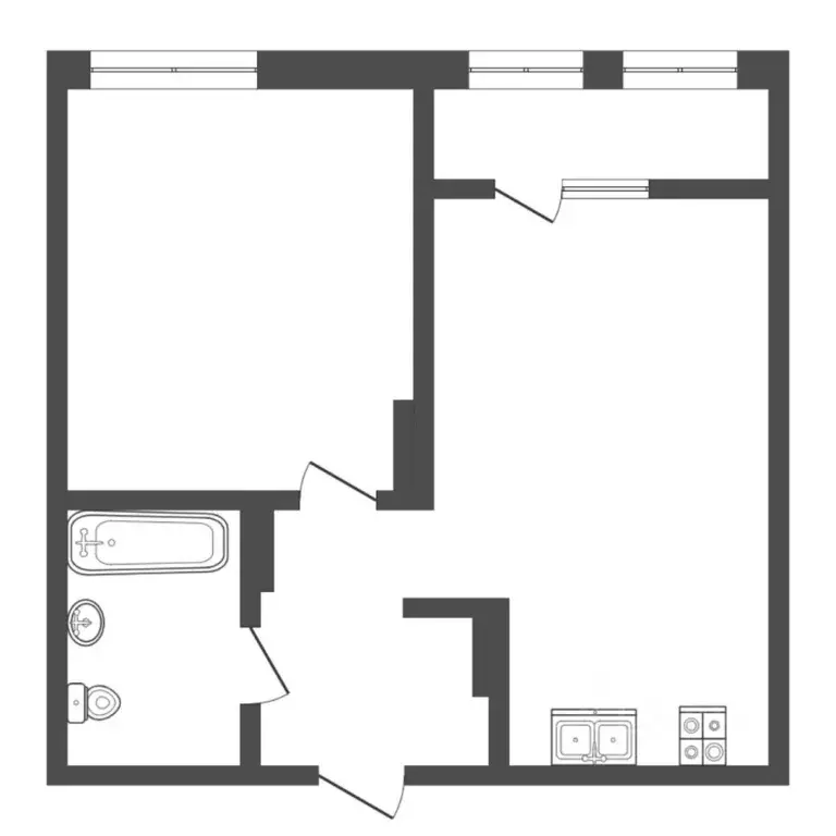 1-к кв. Тюменская область, Тюменский муниципальный округ, д. Дударева ... - Фото 2