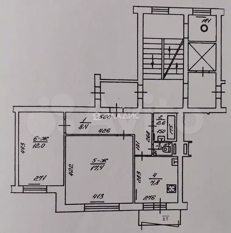 2-к. квартира, 50,6 м, 4/9 эт. - Фото 0