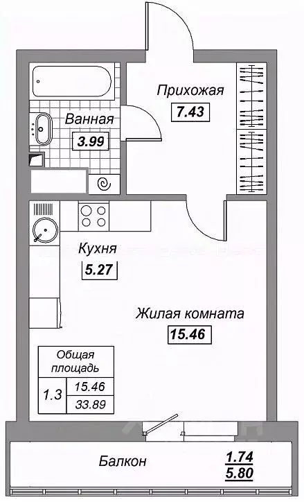 студия татарстан, казань ул. ярышлар, 2б (32.0 м) - Фото 1