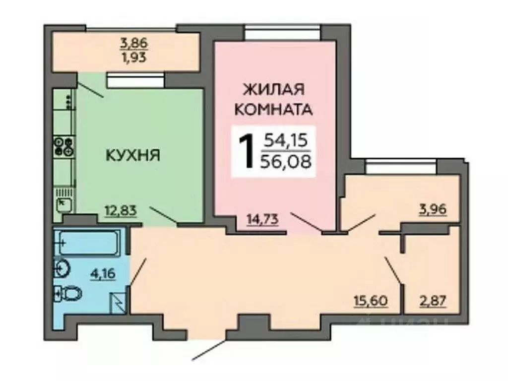 1-к кв. Воронежская область, Воронеж ул. 121-й Стрелковой Дивизии, 9 ... - Фото 0