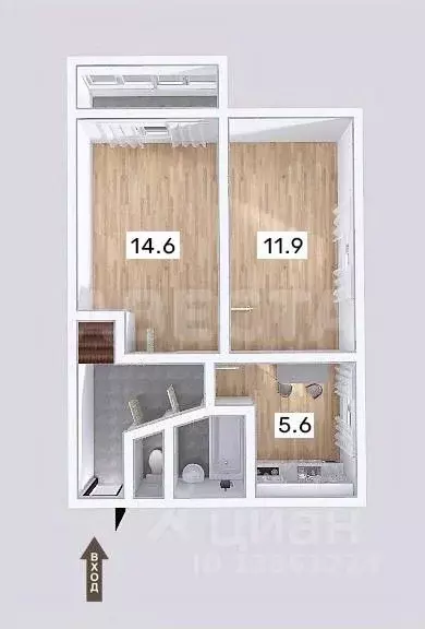 2-к кв. Омская область, Омск Привокзальный мкр, ул. Артема Избышева, ... - Фото 1