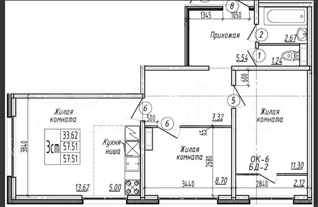 3-к кв. Новосибирская область, Новосибирск ул. В. Высоцкого, 139/10 ... - Фото 0