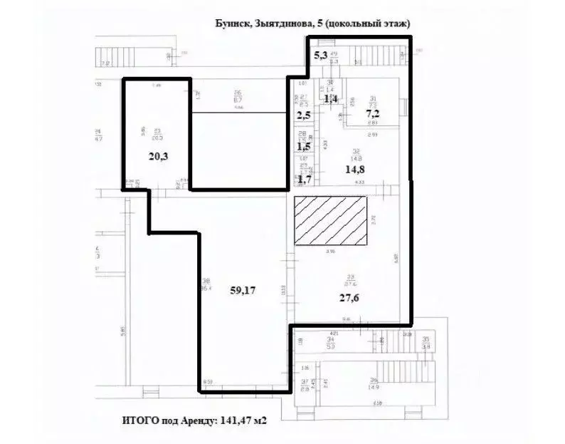 Помещение свободного назначения в Татарстан, Буинск ул. Камиля ... - Фото 1