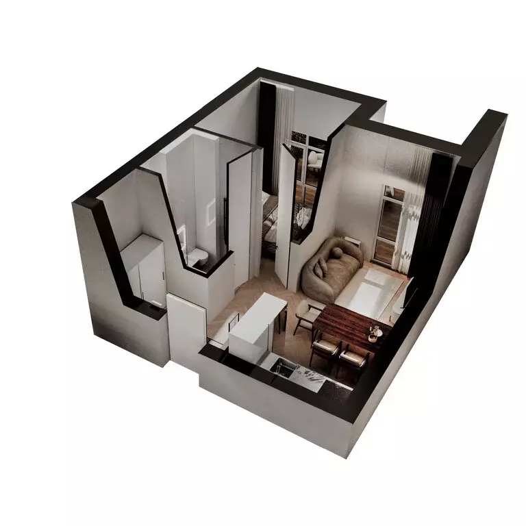 2-комнатная квартира: Челябинская область, Южноуральск (38.2 м) - Фото 2