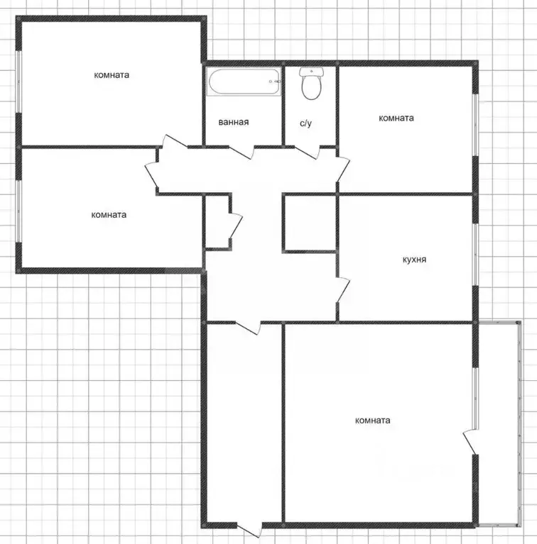 4-к кв. Свердловская область, Нижний Тагил Уральский просп., 32к1 ... - Фото 0