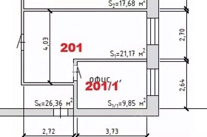 Офис в Пермский край, Пермь ул. Героев Хасана, 48 (27 м) - Фото 2