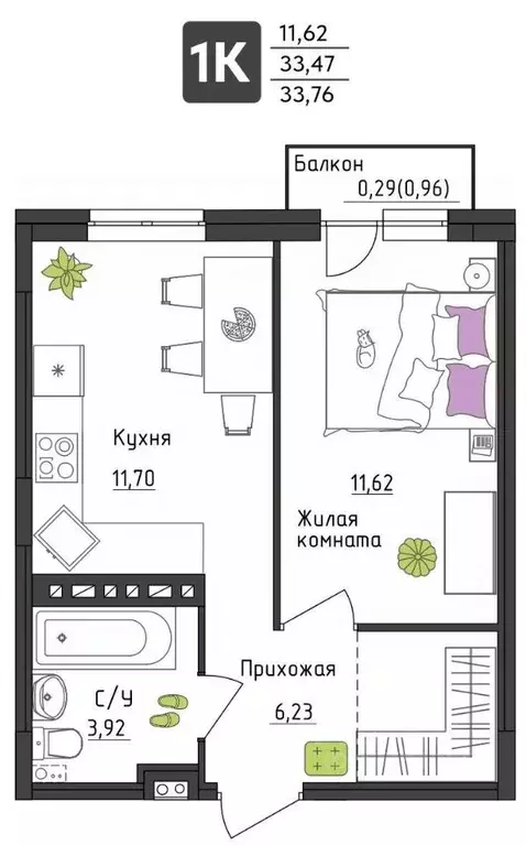 1-к кв. Пермский край, Пермь Верхне-Вишерская ул., 40 (33.76 м) - Фото 0