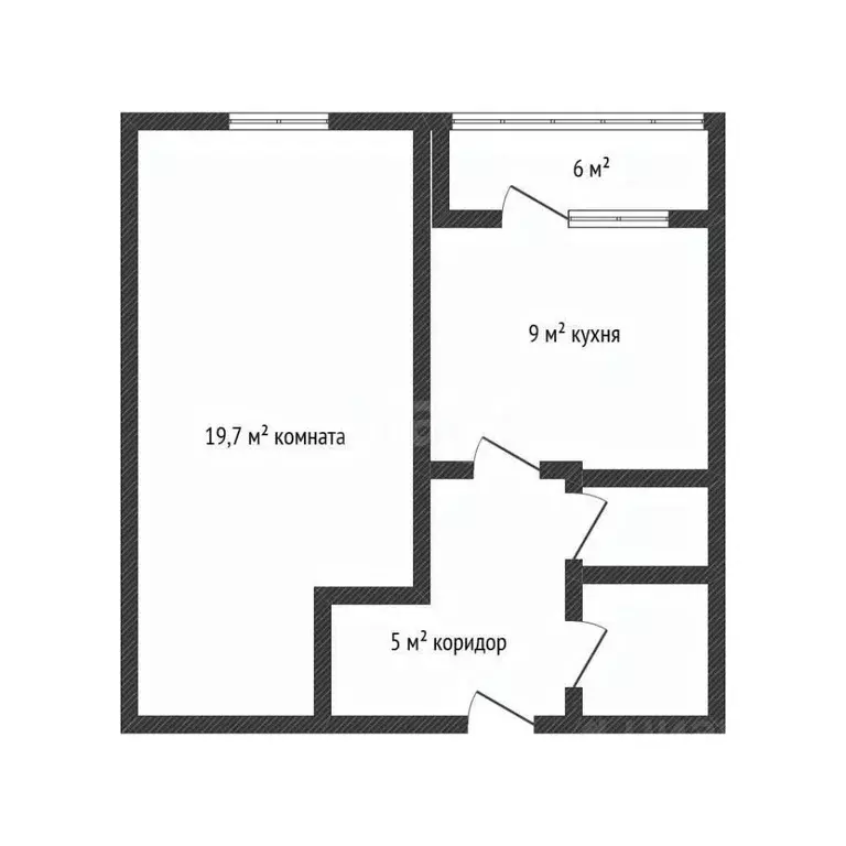 1-к кв. Белгородская область, Белгород ул. Семашко, 40 (38.2 м) - Фото 2