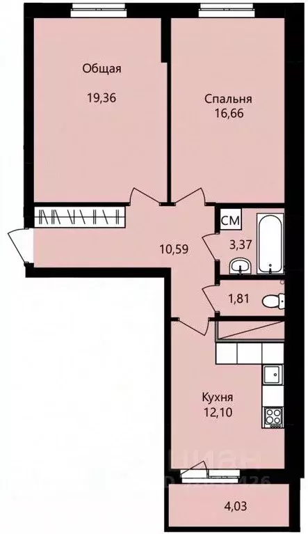 2-к кв. Мордовия, Саранск ул. Юрия Святкина, 14 (65.91 м) - Фото 0