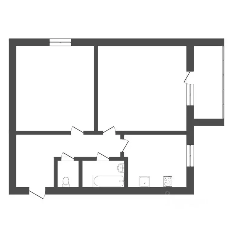 1-к кв. Тюменская область, Тюмень проезд Геологоразведчиков, 9 (32.7 ... - Фото 2
