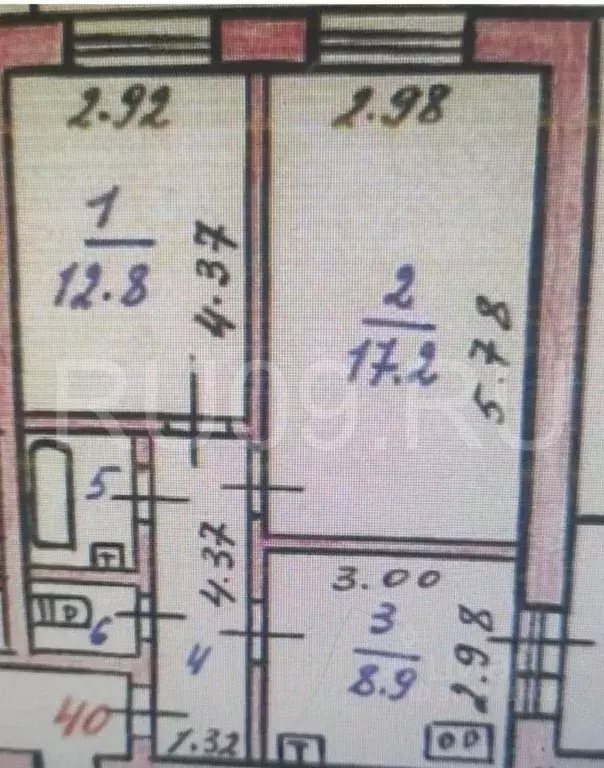 2-к кв. Томская область, Томск просп. Ленина, 177 (48.0 м) - Фото 1