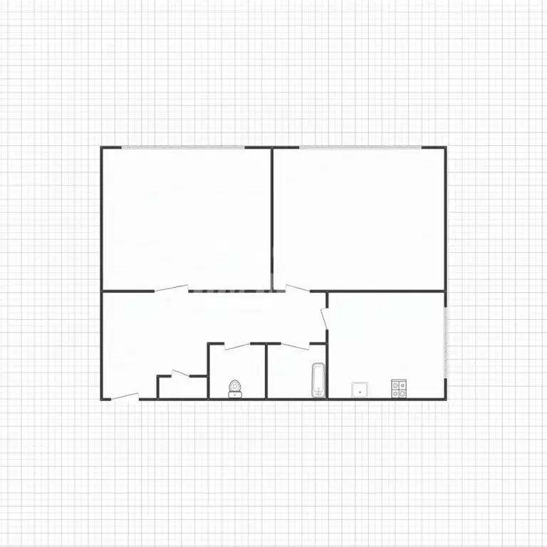 2-к кв. Липецкая область, Липецк Ангарская ул., 23 (43.0 м) - Фото 1