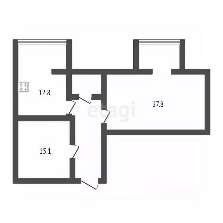 2-к кв. Карачаево-Черкесия, Черкесск Октябрьская ул., 325 (69.2 м) - Фото 1