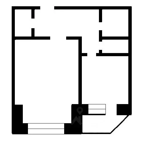 1-к кв. Ханты-Мансийский АО, Нижневартовск Спортивная ул., 3А (30.2 м) - Фото 2