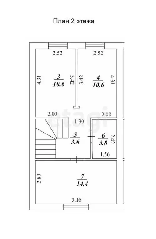 Дом в село Южный Урал, Лётная улица (95 м) - Фото 2