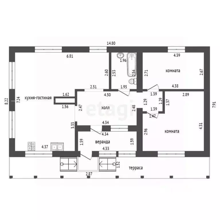 Дом в Орловская область, Орел Тульская ул., 77 (99 м) - Фото 2