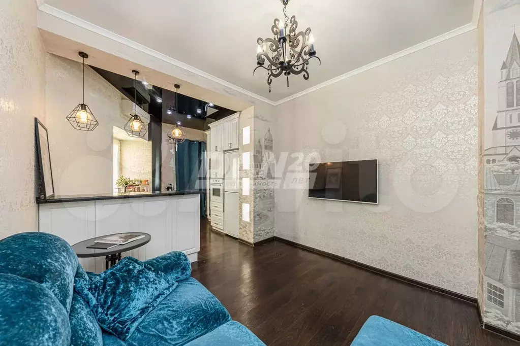 1-к. квартира, 47,7 м, 1/7 эт. - Фото 1