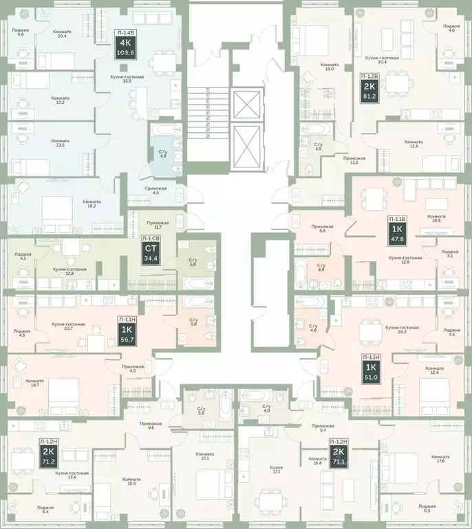 2-к кв. Курганская область, Курган Заозерный жилрайон, 6А мкр, ул. ... - Фото 2