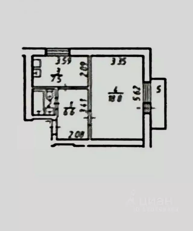 1-к кв. Астраханская область, Астрахань ул. 3-я Керченская, 58 (36.0 ... - Фото 1