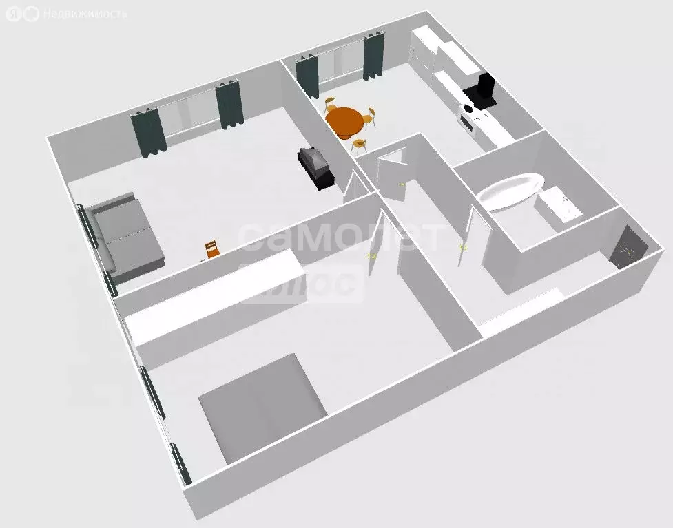 2-комнатная квартира: Москва, Полярная улица, 27к5 (52.9 м) - Фото 2