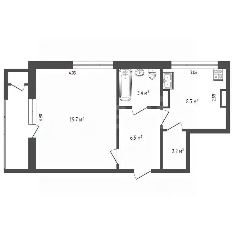 1-к кв. Севастополь ул. Генерала Мельника, 11А/2 (40.9 м) - Фото 2