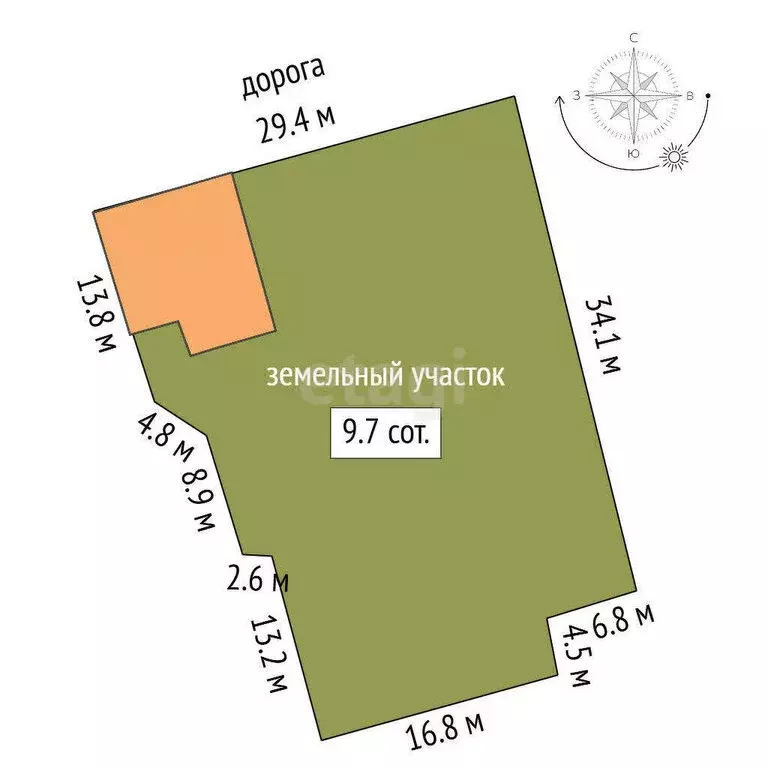 Дом в посёлок Черноборский, улица Комарова (75.5 м) - Фото 2