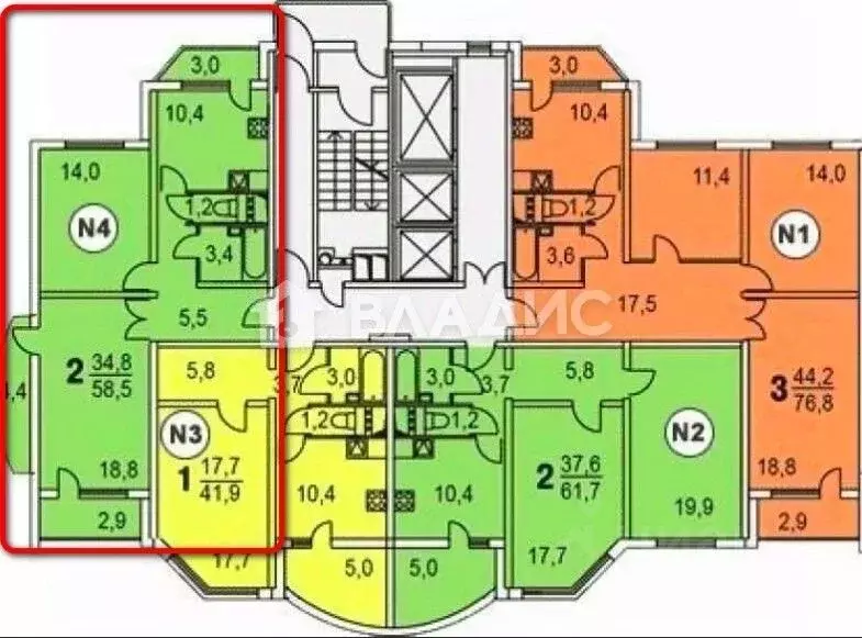 2-к кв. Московская область, Мытищи ул. Борисовка, 20а (56.0 м) - Фото 1
