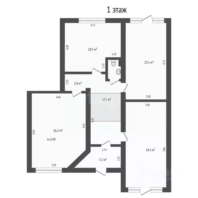Офис в Тюменская область, Тюмень ул. Чернышевского, 2Бк9 (215 м) - Фото 1