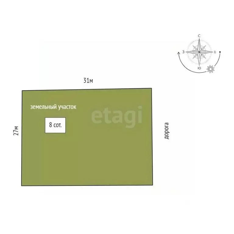 Участок в Тюменская область, Тюменский муниципальный округ, д. ... - Фото 2