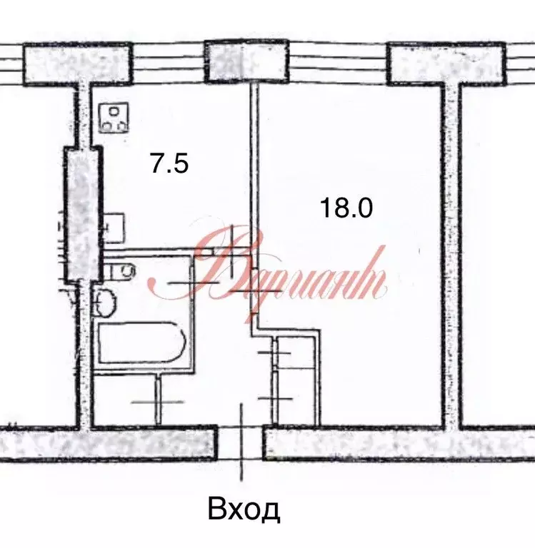 1-к кв. Архангельская область, Северодвинск Комсомольская ул., 41 ... - Фото 2