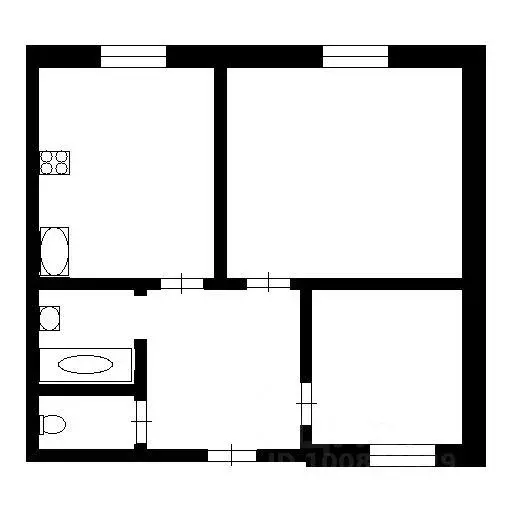 Квартира, 2 комнаты, 44 м - Фото 0