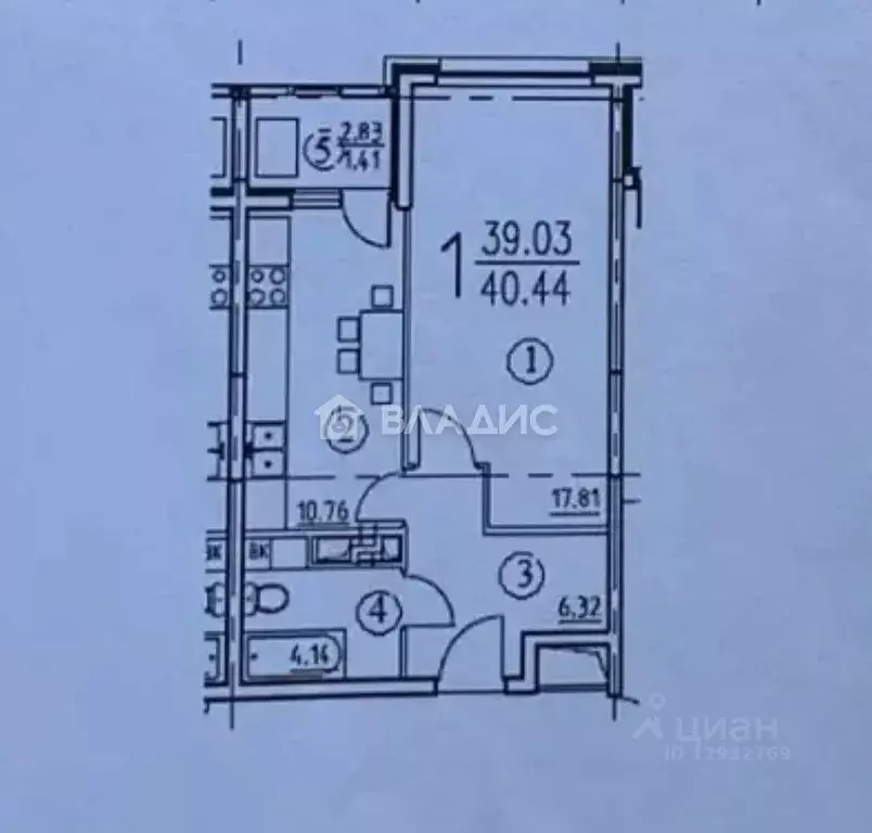 1-к кв. Пензенская область, Пенза просп. Победы, 96Е (40.0 м) - Фото 2
