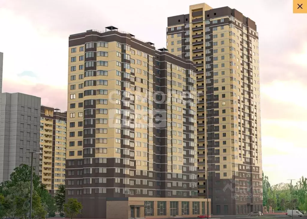 1-к кв. Липецкая область, Липецк Московская ул., 159к2 (48.5 м) - Фото 1