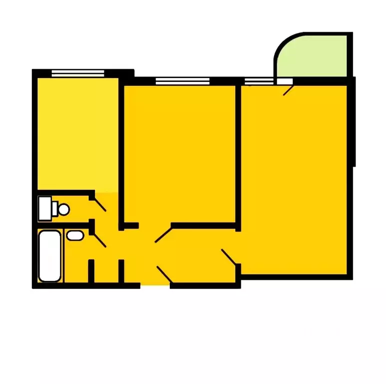 2-к кв. Москва Варшавское ш., 145К1 (53.4 м) - Фото 1